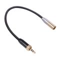 1 Pcs Microphone Audio Cable Internal Thread 3.5MM Male to MINI XLR 3PIN Adapter Cable for SLR Camera. 