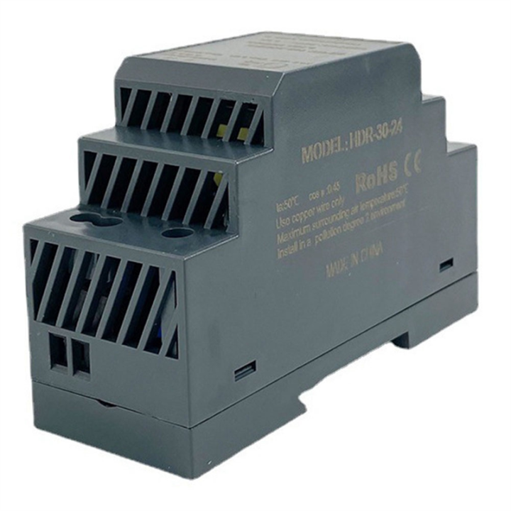 Produktbild von GAOUTO HDR-30-24 Hutschienennetzteil – 24 V DC, 30 W, 1,5 A – 2 Stück – Für Industrieautomation