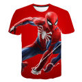 New Marvel Spiderman T Shirts Summer Fashion Short-sleeved 3d Printed Sports Tops Tees Boys Girls Round Neck T-shirts Trapstars. 