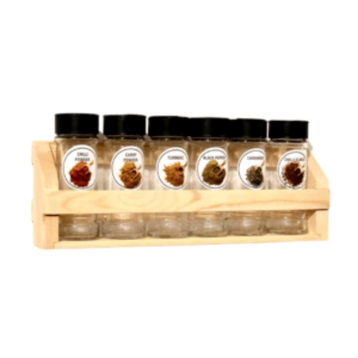 Tier wooden spice rack, wall mounted spice rack, home decor