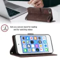 lthmy for iPod Touch 5/6/7th Generation Case Embossed Leather Wallet Flip Stand Cover. 