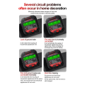 Electric Socket Tester Detector Line Plug HT107 Pro Socket Tester Electrical Instruments Circuit Breaker Finders UK Plug. 