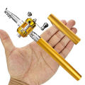 Portable Pocket Telescopic Mini Fishing Pole Pen Shape Folded Fishing Rod Small seaweed Fugar. 