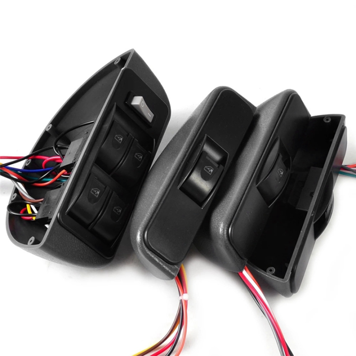 12V Car Universal Crescent Power Window Switch Kit 4-Door Power Window ...