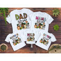 Wild one family T shirt, 1st Birthday baby boy girl T-shirt, funny zoo animal party Tshirt,Safari jungle family matching clothes. 