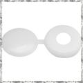 500 Packs Hinged Screw Cover Caps Plastic Screw Caps Fold Screw Snap Covers Washer Flip Tops (White). 
