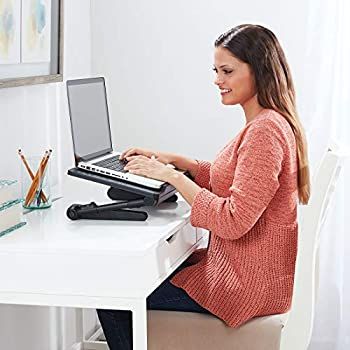 Stand and work with adjustable laptop desk AIR SPACE