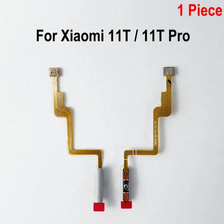 Finger Reader Fingerprint Reader Sensor Home Button Ribbon Power Switch On Off Flex Cable For Xiaomi Mi 11T / 11T Pro