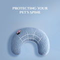 Cat and Dog Pillow Pet Cat Pillow Sleeping Pillow Plush Toys Pet Supplies PP Cotton Filling Cervical Protection Plush Cat and Dog Sleeping U-Shaped Pillow. 