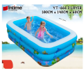 INTIME 1.8M (YT-666) Inflatable Family Swimming Pool 3 Layer Extra Large Rectangular Kids Swimming Pool Indoor Outdoor. 
