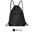 Waterproof Zipper Gym Sport Fitness Bag Foldable Backpack Drawstring Shop Pocket Hiking Camping Pouch Beach Swim Bag. 