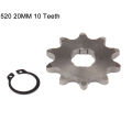 Nobimoto-Motorcycle 520 Chain 20mm 10t 11t 12t 13t 14t 15t 16t 17t 18t 19t 20t 21t 22t 23t Front Engine Sprocket For Atv Quad. 