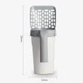 Litter Scoop with Refill Bag Large Capacity Cat Litter Scoop with Refill Garbage Bag Roll Portable Poop Scooper for Easy Cleaning Pet Supplies for Cat Litter Box. 