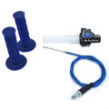 Motorcycle Grips With 14 Quick Turn Throttle Settle 1200MM Throttle Cable For PRO TAPER Handlebar Dirt Pit Bike Motocross Parts. 