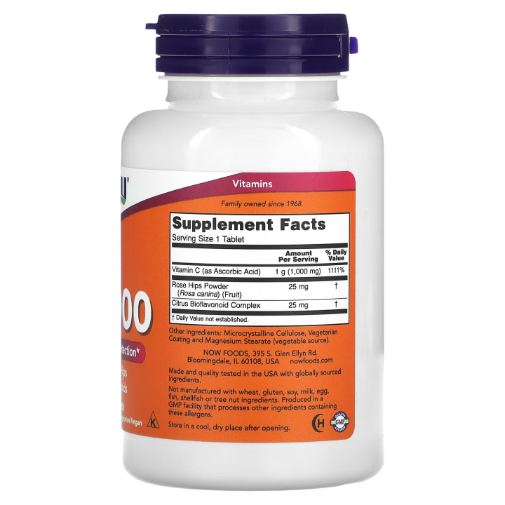 Now%20foods%20vitamin%20C%201000,%20With%20Rose%20Hips%20and%20Bioflavonoids,%20100%20Tablets%20-%20Image%203