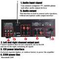 High Power Home Amplifier Amp 300W/230V Karaoke with bluetooth MP3/USB/S D/AUX/AV/FM Radio. 