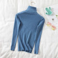 Women slim turtleneck sweaters fall winter casual Korean love bottomed knit tops stylish elegant knitwear jumper basic pullover. 