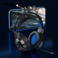 Wenefang 【New design】Gaming Headsets Gamer Headphone 7.1 Surround Sound Stereo Wired Earphones Usb Mic Colourful Light For Ps4 Pc Lap Game Headset. 