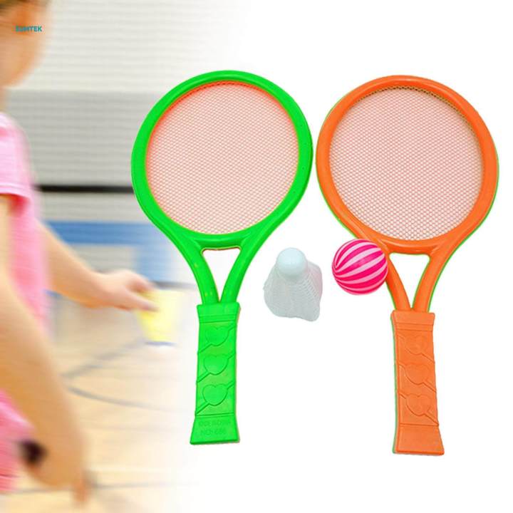 Children's Badminton Tennis Set, Tennis Racket for Kid, with Tennis Ball and Shuttlecock Badminton Racket for Indoor Outdoor / Portable Badminton Rackets Ball Set Family Youth Children Sports Leisure Toy / Portable Badminton Rackets Ball Set