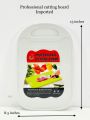 Plastic Chopping Block Meat Vegetable Cutting Board Non-Slip Anti Overflow with Hang Hole Chopping Board. 