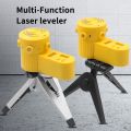 Measuring Ruler Laser Level Cross Horizontal Vertical Laser Line Household Woodworking Measuring Laser Ruler Tool with LED Lights. 