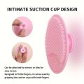 Silicone Facial Cleansing Brush with Suction Cup - Soft Manual Face Scrubber for Deep Cleansing and Massage, Unscented, Portable and Easy to Use. 