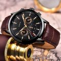 Stainless Steel / Leather Strap Luxury Men Watch Quartz Analog Business Chain Casual Wrist Dial LIGEx Watches For Boys Gents 183726302 TecZone LK. 