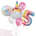 Unicorn Birthday Party Decorations Kids Banner Unicorn Disposable Tableware Set Balloon Baby Shower Girl Birthday Party Supplies. 