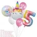Unicorn Birthday Party Decorations Kids Banner Unicorn Disposable Tableware Set Balloon Baby Shower Girl Birthday Party Supplies. 