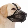 Soft Dog Mesh Covered Muzzles Prevent Biting Chewing and Licking Adjustable Straps No Biting Barking Chewing Licking. 