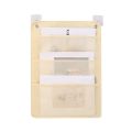 Multi-Function Non-woven Fabric Document Hanging Storage Bag 3/6/9-layer Pocket Chart Hanging File Folding Large Capacity Book Storage Bag Students. 