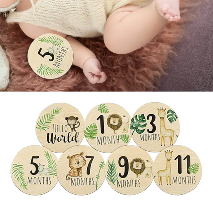 7x%20Baby%20Milestone%20Cards%20Round%20Wooden%20Monthly%20Cards%20for%20Home%20Table%20Decoration%20-%20Image%207