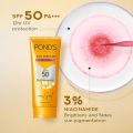 POND’S Sun Miracle SPF 50 PA+++ Crème Gel Sunscreen -Protect & Bright, With 3% Niacinamide, Fade Dark Spots in 4 Weeks, Lightweight, No White Cast 50g  (FROM INDIA). 