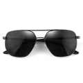 Gradient Lens Sunglasses Lightweight for Unisex Radiation Flat Large Square Metal Frame Eyeglasses. 