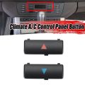 Car Air Temperature Control Button-2 x Climate A/C Control Panel Button-black. 