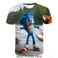 Sonic tshirt kids 3-14 years baby clothes Girls cosplay costume women men fairstars T-shirts tees 3D boys basketball jersey. 