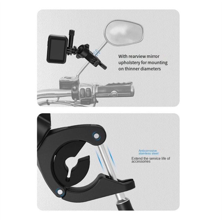 Cycling%20Motorcycle%20Clip%20360%C2%B0%20Super%20Clamp%201/4In%20Hole%20Bracket%20for%20/Action%204/%20Action%20Camera%20Parts%20Accessories%20-%20Image%204