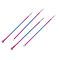 NEW 4pc Acne Pimple Belmish Extractor Vacuum Extrusion Acne Stick Blackhead Blemish Removers Against Black Dots Tools For Face Clean. 
