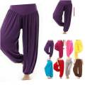 Ladies Aladin Pant Purple Color. 