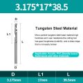 New Single Flute Milling Cutter Tungsten Carbide 3.175/4/6mm Shank End Mill Spiral Endmill. 