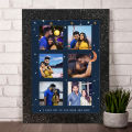 A3 Size Personalised photo frame- Black dot frame 1 photo -9. 