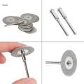 10X Diamond Coated Mini Cutting Disc Wheel Drill Mandrel 20mm without hole. 