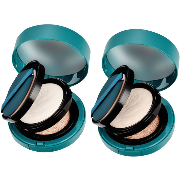 Compact Powder For Oily Skin Double Layer Air Cushion BB Cream Makeup Setting Powder 2 In 1 Oil Control Concealer Makeup