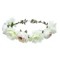 Elegant Hair Flower Crown Trendy Handmade Delicate Wedding Party Hair Wreath Headband Cloth Girls Cloth Flower Headband for Wedding Party Festival Photoshoot  Wear. 
