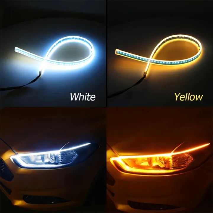 2x%20DRL%2045cm%20Daytime%20Running%20Light%20Flexible%20Soft%20Tube%20Guide%20Car%20LED%20Strip%20White%20Turn%20signal%20Yellow%20Waterproof%20-%20Image%205