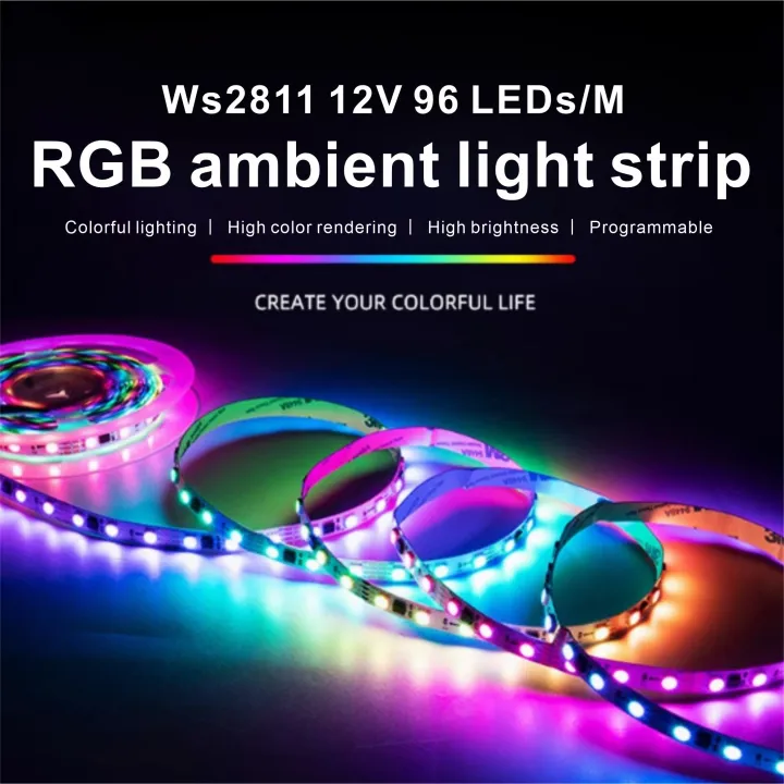WS2811%20RGB%20Led%20Strip%20Light%205050%20SMD%20Addressable%2096%20LEDs%20External%201%20IC%20Control%203%20Leds%20Bright%20Normal%20Led%20Lights%20DC12V%20-%20Image%204