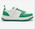 Lace Up Court Sneakers Green. 