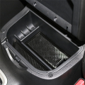 1 Piece Car Center Console Armrest Storage Box Black Organiser Accessories for Nissan Navara D23 NP300 2015-2019. 
