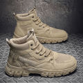 Men casual shoes high-top 2023 new canvas Martin boots outdoor breathable non-slip hiking sneakers size EU 39-44. 