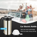 Car Kettle 12V 1200Ml Electric Car Kettle Travel Heater Large Capacity Tea Coffee Car Boiler Suitable for Camping Gold. 